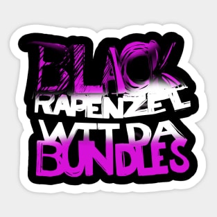 Black Rapenzel Sticker